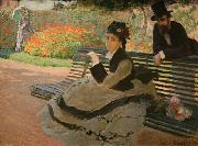 Claude Monet WLA metmuseum Camille Monet on a Garden Bench china oil painting artist
